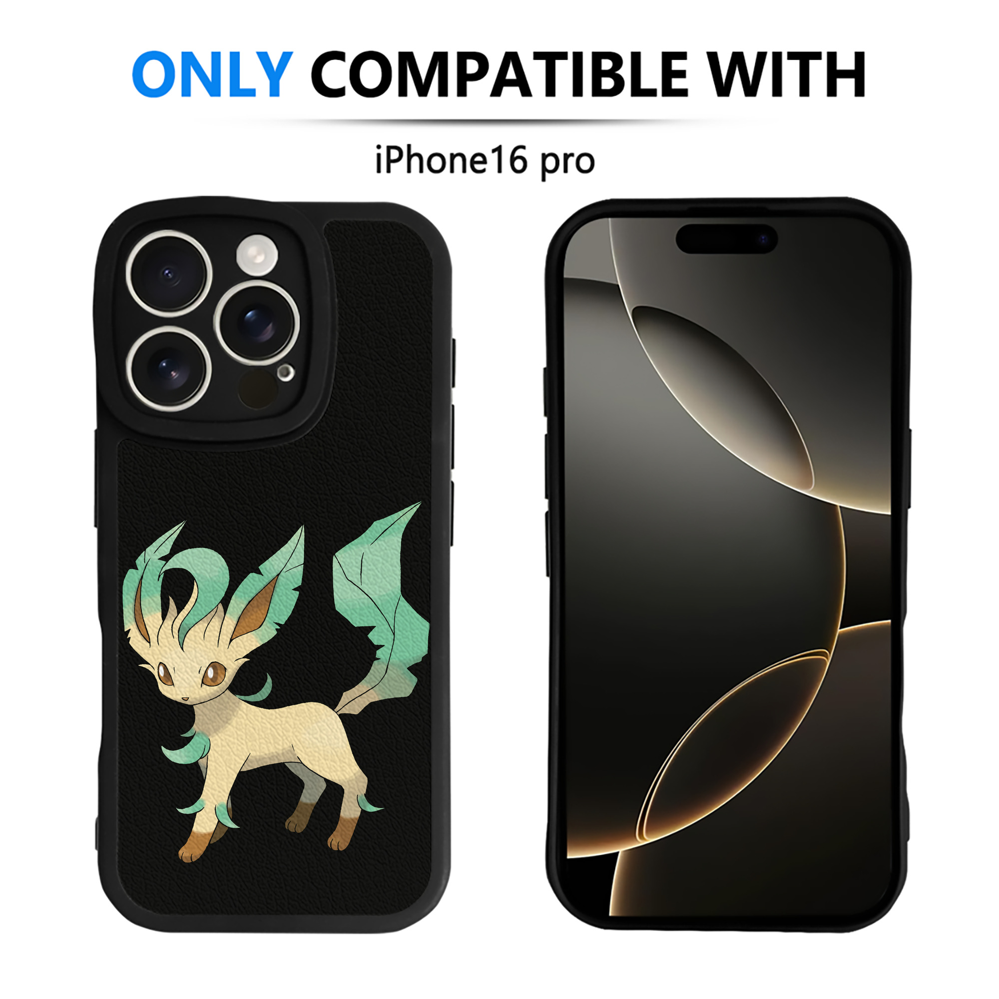 （画像用） ポケットモンスター Pokémon 【iPhone 16シリーズ対応】シリコンスマホケース（レザー調） 材質：シリコン